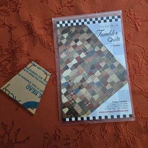 Come Quilt With Me Tumbler Quilt 3 Inch Template Acrylic Laser Cut Pattern Set